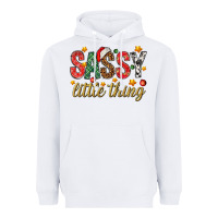 White Sassy litte thing Heavyweight Hoodie - NancyCooperArtShop