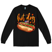 Black hot dog Long Sleeve Tee - AdoDesignShop