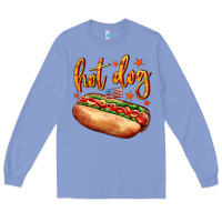 Colony Blue hot dog Long Sleeve Tee - AdoDesignShop
