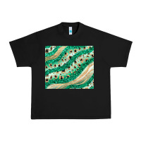 Black green glitter Urban Heavy Tee - JahusDesignShop