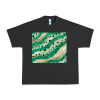 Pigment Black green glitter Urban Heavy Tee - JahusDesignShop