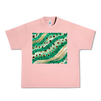 Salmon green glitter Urban Heavy Tee - JahusDesignShop