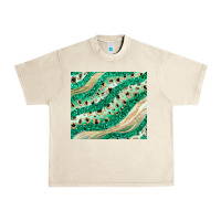 Sandshell green glitter Urban Heavy Tee - JahusDesignShop