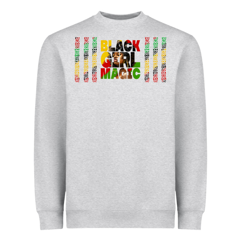 Black Girl Magic Libbey Glass Heavyweight Sweatshirt by HRA Design Shop | Teevron