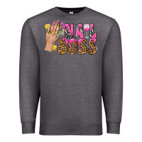 Charcoal Heather nail boss bbs Premium Sweatshirt - BundleAndBundleShop