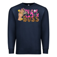 Navy nail boss bbs Premium Sweatshirt - BundleAndBundleShop