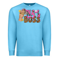 Ocean Blue nail boss bbs Premium Sweatshirt - BundleAndBundleShop
