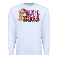 White nail boss bbs Premium Sweatshirt - BundleAndBundleShop