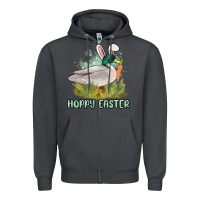Smoke hoppy easter duck hunting Zipper Hoodie - MaliasSmallBusiness