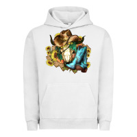 Pigment Lunar Rock Cow skull Cowboy boots hats sunflowers Urban Hoodie - HowdyJamesFarm