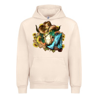 Sandshell Cow skull Cowboy boots hats sunflowers Urban Hoodie - HowdyJamesFarm