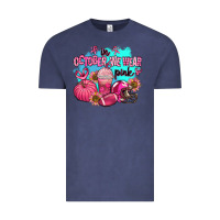 Vintage Denim in october we wear pink american football Vintage Tee - AdoDesignShop