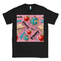 Black Teacher Seamless Pattern Classic Tee - BundleAndBundleShop
