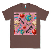 Chestnut Teacher Seamless Pattern Classic Tee - BundleAndBundleShop
