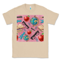 Mushroom Teacher Seamless Pattern Classic Tee - BundleAndBundleShop