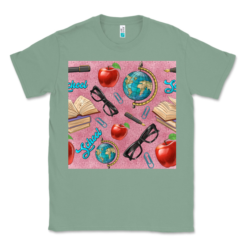 Teacher Seamless Pattern Classic Tee by BundleAndBundleShop | Teevron