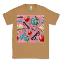 Toasted Coconut Teacher Seamless Pattern Classic Tee - BundleAndBundleShop