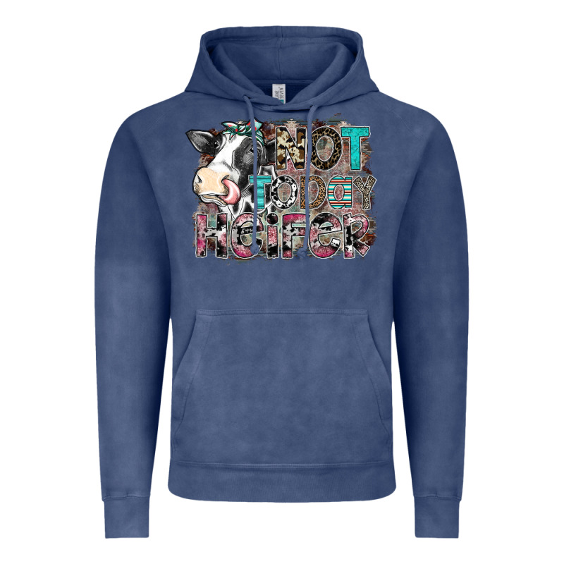 Not Today Heifer Vintage Hoodie by SublimationCraftShop | Teevron
