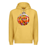 Antique Gold Christmas Basketball Premium Hoodie - RanaPortraitStore