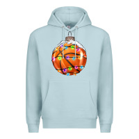 Blue Mist Christmas Basketball Premium Hoodie - RanaPortraitStore