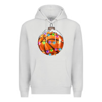 Dove Grey Christmas Basketball Premium Hoodie - RanaPortraitStore