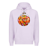 Lilac Christmas Basketball Premium Hoodie - RanaPortraitStore