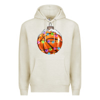 Oatmeal Heather Christmas Basketball Premium Hoodie - RanaPortraitStore
