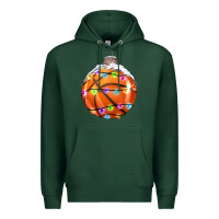 Sports Green Christmas Basketball Premium Hoodie - RanaPortraitStore
