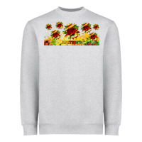 Heather Grey juneteenth sunflowers libbey glass Heavyweight Sweatshirt - HRA Design Shop