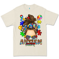 Bone messy bun autism mom Premium Tee - RanaPortraitStore