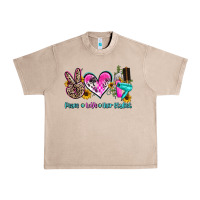 French Oak peace love hair stylist Urban Heavy Tee - AdoDesignShop