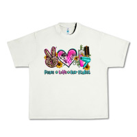 Pistachio peace love hair stylist Urban Heavy Tee - AdoDesignShop