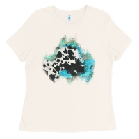Bone cowhide turquoise patch Ladies Tee - AdoDesignShop