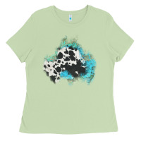 Matcha cowhide turquoise patch Ladies Tee - AdoDesignShop