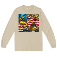 Mushroom excavator American flag Long Sleeve Tee - Artiststas
