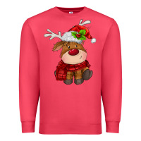 Cardinal christmas baby deer Premium Sweatshirt - MaliasSmallBusiness