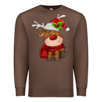 Chestnut christmas baby deer Premium Sweatshirt - MaliasSmallBusiness