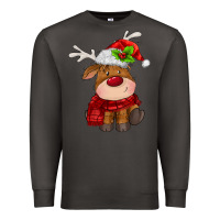 Smoke christmas baby deer Premium Sweatshirt - MaliasSmallBusiness