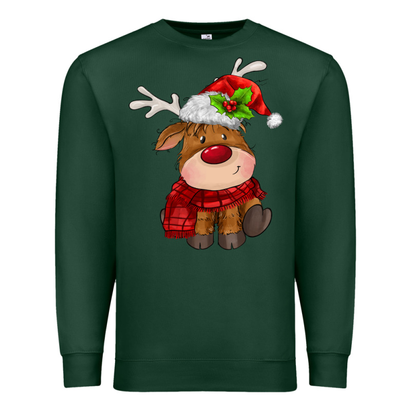 Christmas Baby Deer Premium Sweatshirt by MaliasSmallBusiness | Teevron