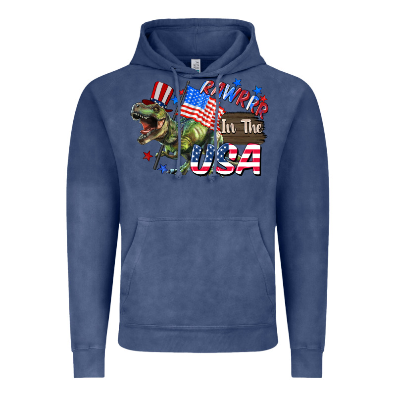 Rawrrr In The Usa 4th Of July Vintage Hoodie by CowGirlArtShop | Teevron