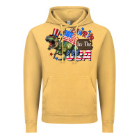 Vintage Mustard Rawrrr in the USA 4th of july Vintage Hoodie - CowGirlArtShop