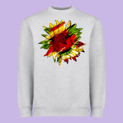 Juneteenth Sunflower Heavyweight Sweatshirt Designed By Hra Design Shop