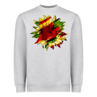 Heather Grey juneteenth sunflower Heavyweight Sweatshirt - HRA Design Shop