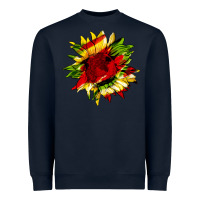 Navy juneteenth sunflower Heavyweight Sweatshirt - HRA Design Shop