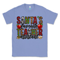 Colony Blue santa's favorite teacher assistant Classic Tee - Jasminsmagicworld