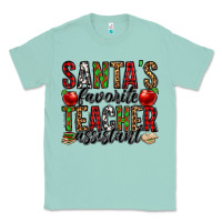 Seafoam santa's favorite teacher assistant Classic Tee - Jasminsmagicworld