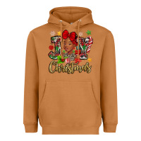 Meerkat christmas joy black woman Heavyweight Hoodie - MaliasSmallBusiness