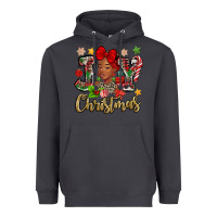 Smoke christmas joy black woman Heavyweight Hoodie - MaliasSmallBusiness