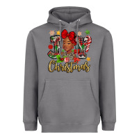 Storm christmas joy black woman Heavyweight Hoodie - MaliasSmallBusiness