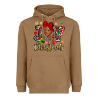 Toasted Coconut christmas joy black woman Heavyweight Hoodie - MaliasSmallBusiness